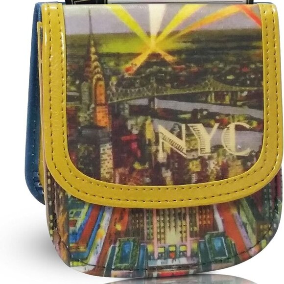 Wallet Faux Pleather Compact Front Pocket Card Coins Bills ID Unisex